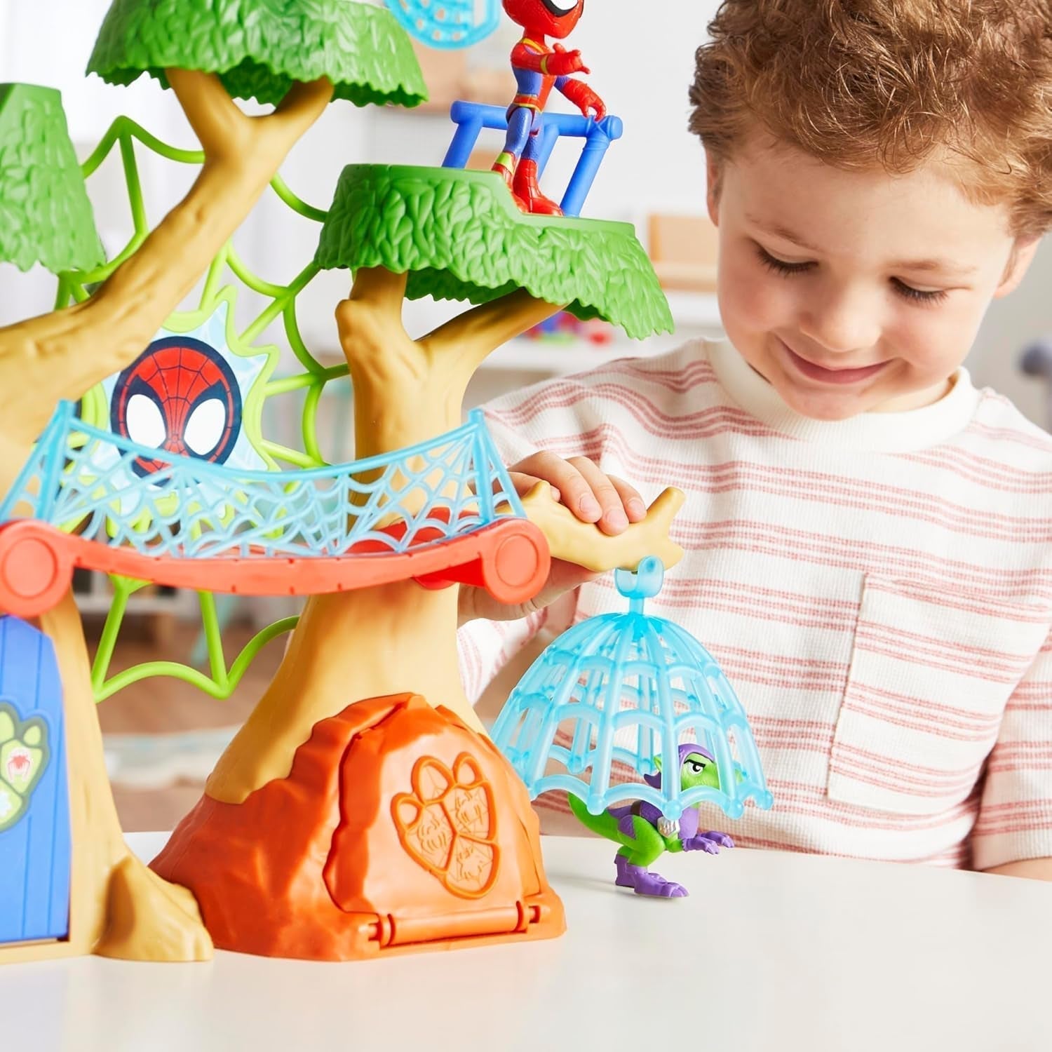 Marvel Spidey og hans supervenner Dino Treehouse Superhelte-legesæt Actionfigurer Naty Shop