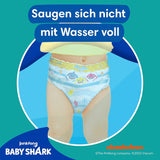 Pampers Splashers Baby Shark Limited Edition engangsbadebleer 4-5, 11, 9 kg-15 kg, for sikker beskyttelse i vandet