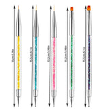 Nagel Pinsel 5 Stück Nagel Art Fineliner Pinsel, Nagel Pinsel Sæt Pinsel Für Nagellack Nail Brush Nagellack Pinsel Art Pen Für DIY Nail Art Design. (Maling-1)