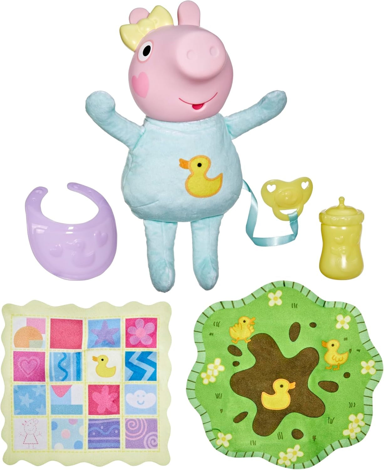 Peppa Pig 28 cm Evie Interactive Doll med 20 lyde og mange funktioner, legetøjssæt til børn fra 3 år og opefter