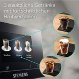 Automatisk espressomaskine Siemens EQ700 classic TP715D01, app-kontrol, koldbryggning, intuitiv touch-display, op til 10 individuelle kaffekreationer som favoritter, automatisk damprensning, 1500 W, sølvgrå