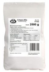 RUF Waffel-Mix, Großpackung, Grundmischung Zur Herstellung Von Waffeln Im Waffeleisen, Für Großküchen, Kantinen, Hoteller og restauranter, 1 X 2500G Mix til bagning og madlavning Naty Shop Crêpesteig Single