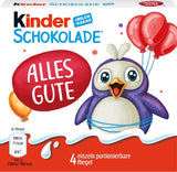Kinder Chokolade (20 x 50 g) - Valentinsdagsgave til ham og hende, karneval og fastelavnsslik - Fyldte mælkechokoladebarer - 20 pakker med 4 individuelle barer hver