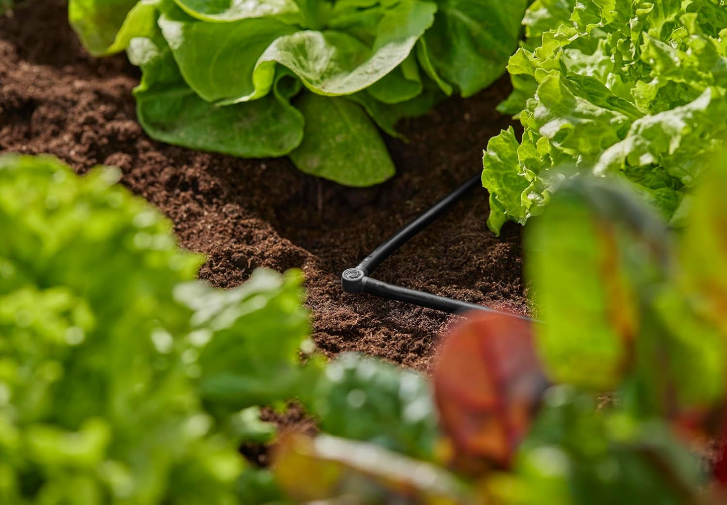 L-stykke til Gardena Micro-Drip 4,6 mm (3/16 tomme): Til ændring af distributionsretning og dryplinjer med 90 grader, knækfri installation, nem og fleksibel tilslutningsteknologi (13212-20)