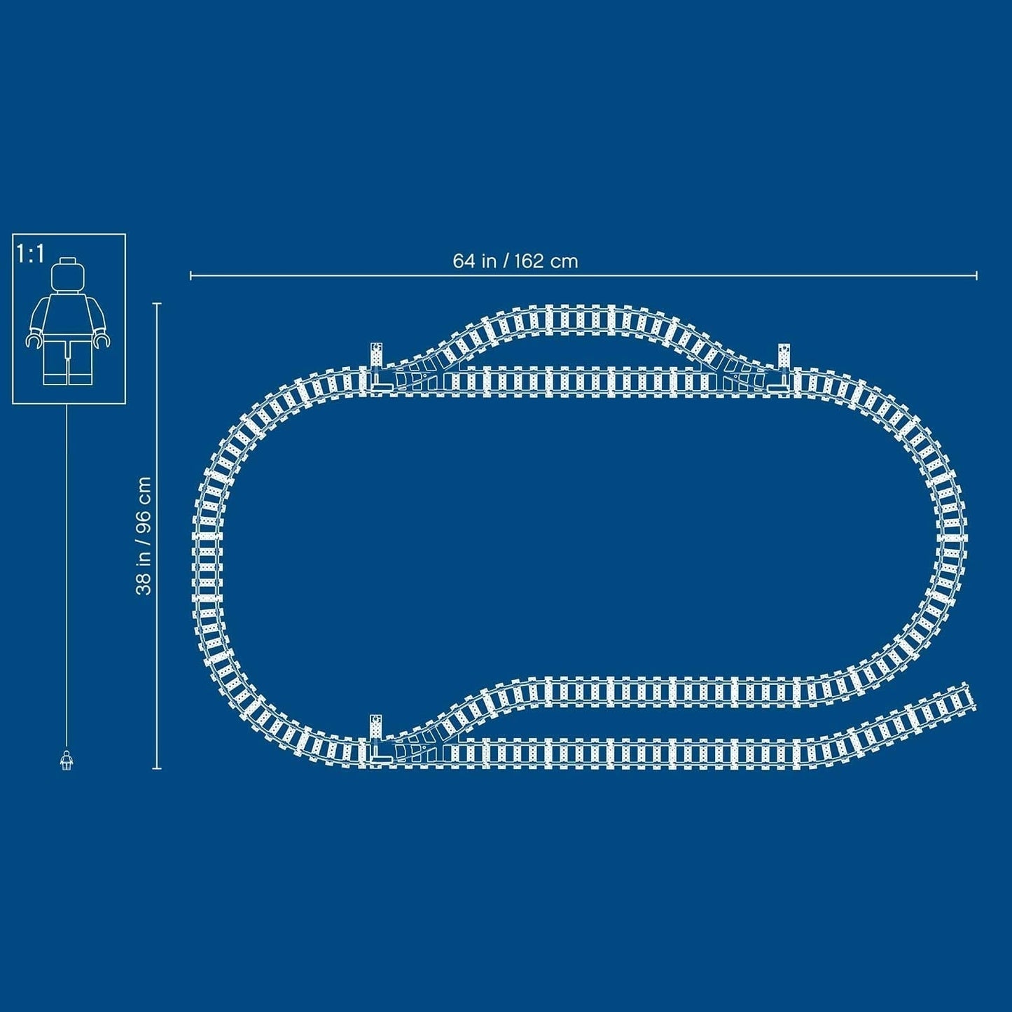 LEGO 60205 City Tracks 20-delt udvidelsessæt til børn Drenge og piger Legetøjssæt Byggesæt Besuche den LEGO-Store