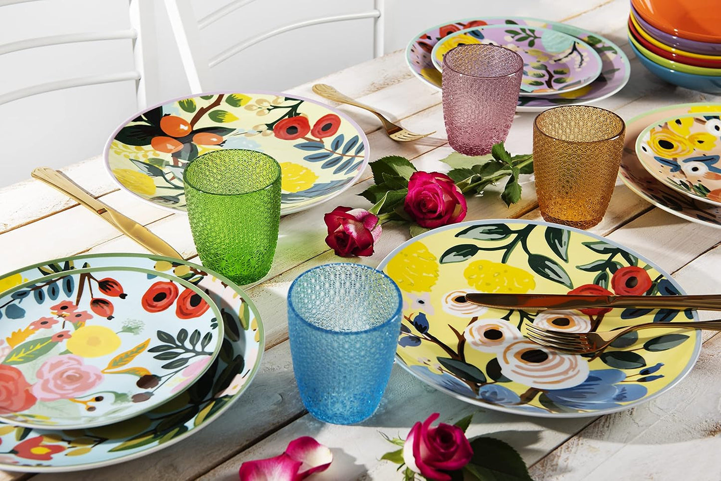 Excelsa bordservice, 18 stk., Blomster Frida