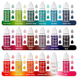 Flydende madfarvesæt, 18 farver x 10 ml, højkoncentreret madfarve til bagning af kager, småkager, macarons, kagepynt, påskeæg, fondant, dej, DIY-slim, sæber, bagetilbehør