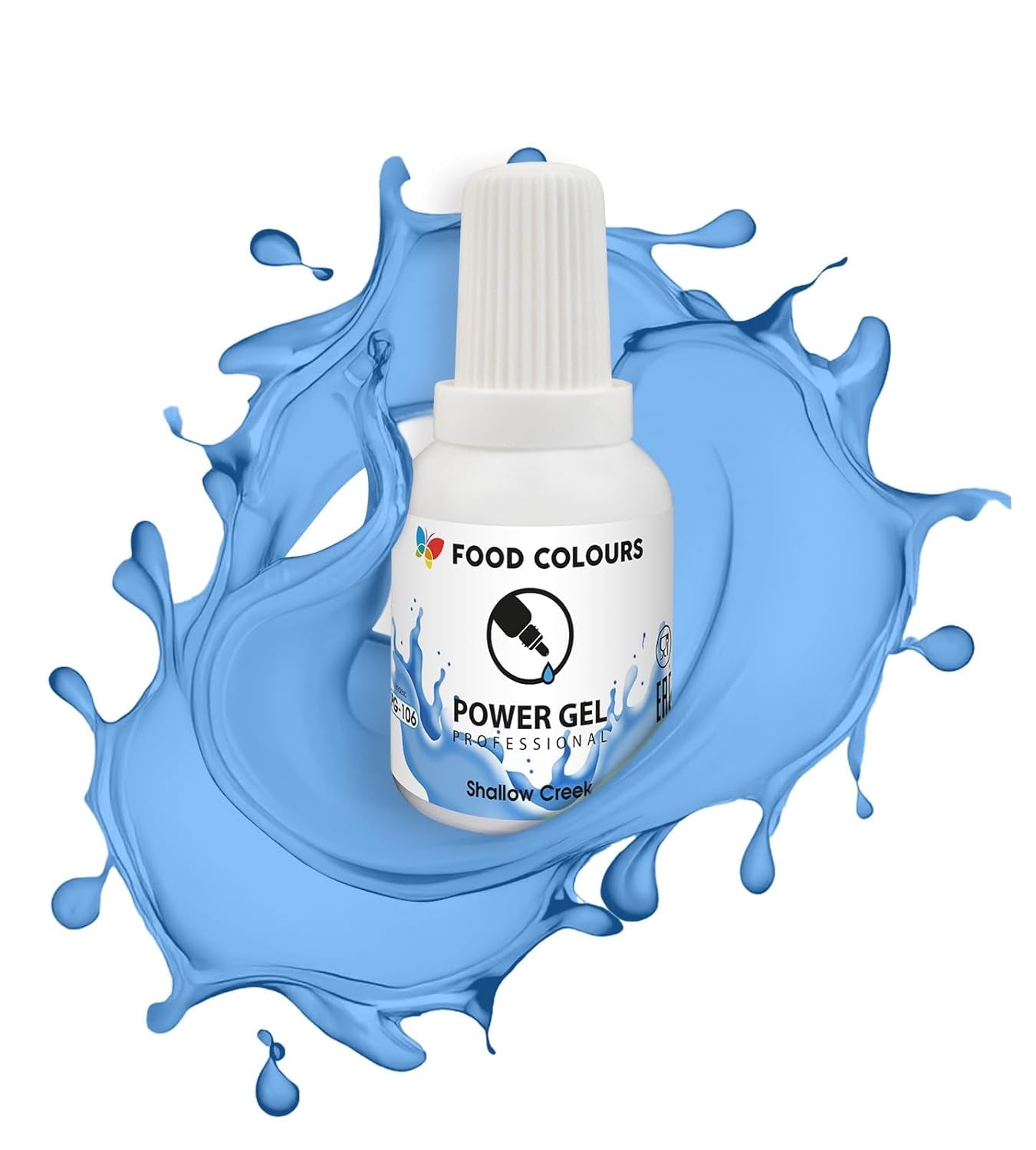 Gel madfarve, beige, champagnefarve, 20 g. Food coloring for a wide range of applications for decorating cakes, tarts, cream, sponge cake, royal icing, macarons.