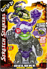Heroes of Goo Jit Zu Stretch Strikers Deluxe Hero Pack Rock Jaw Strækbar actionfigur med 20+ seje kampudstyr Actionfigurer Naty Shop