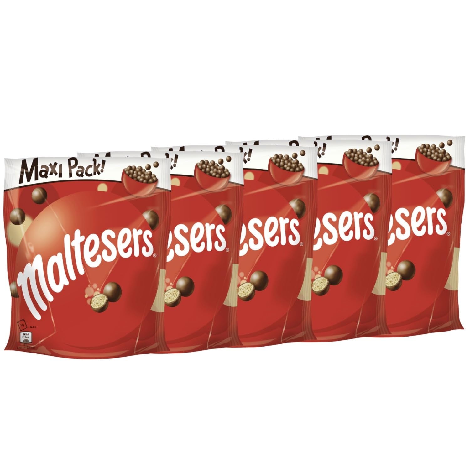 Maltesere, chokoladekugler med et sprødt og let center, luftig, chokolade snack, 1 pakke (1 x 300g)