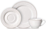 Ritzenhoff & Breker Isabella kaffestel, 18 stykker, fint porcelæn, hvid med ornamenter, 37 x 26 x 25 cm