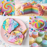 Spiselig glitter - 6G madfarvepulver til chokolade, jordbær, muffins, kager, fondant (lilla)