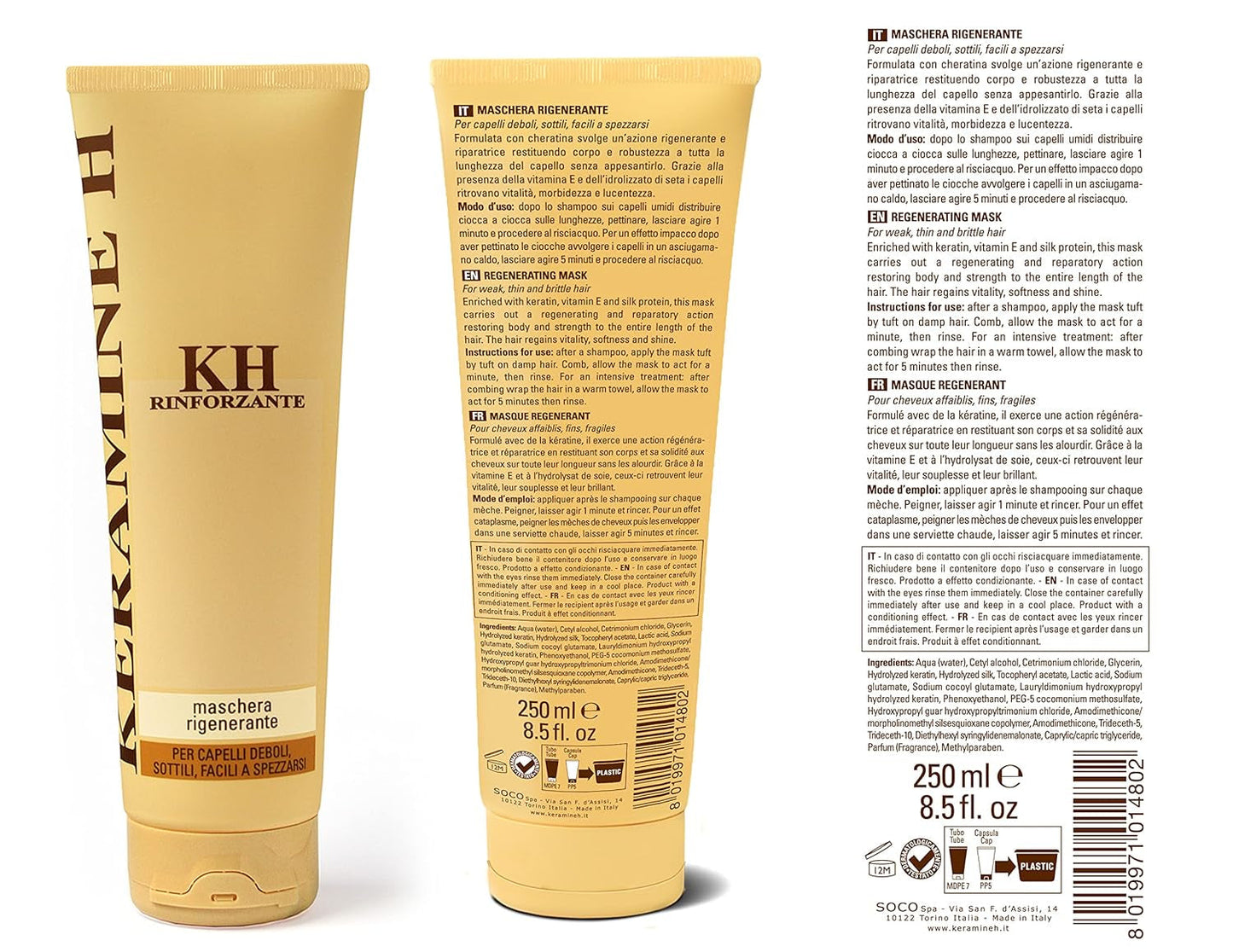 Regenererende maske - 250 ml, 21 Naty Shop hårmaske