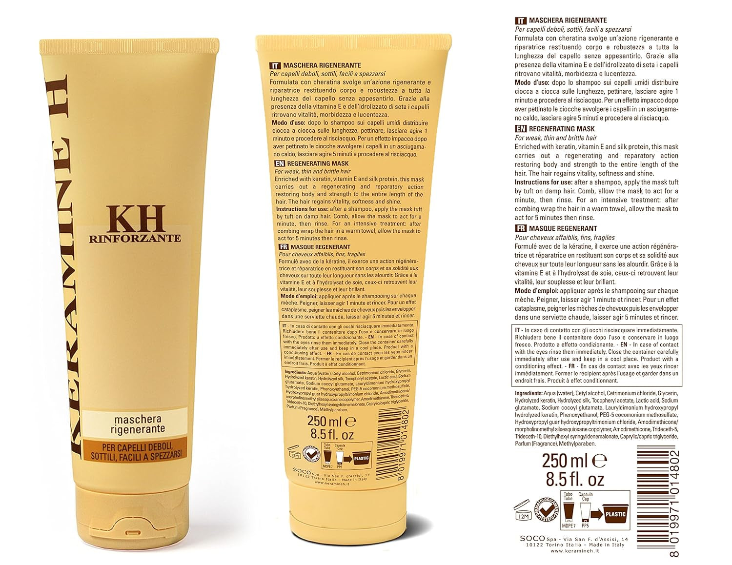 Regenererende maske - 250 ml, 21 Naty Shop hårmaske