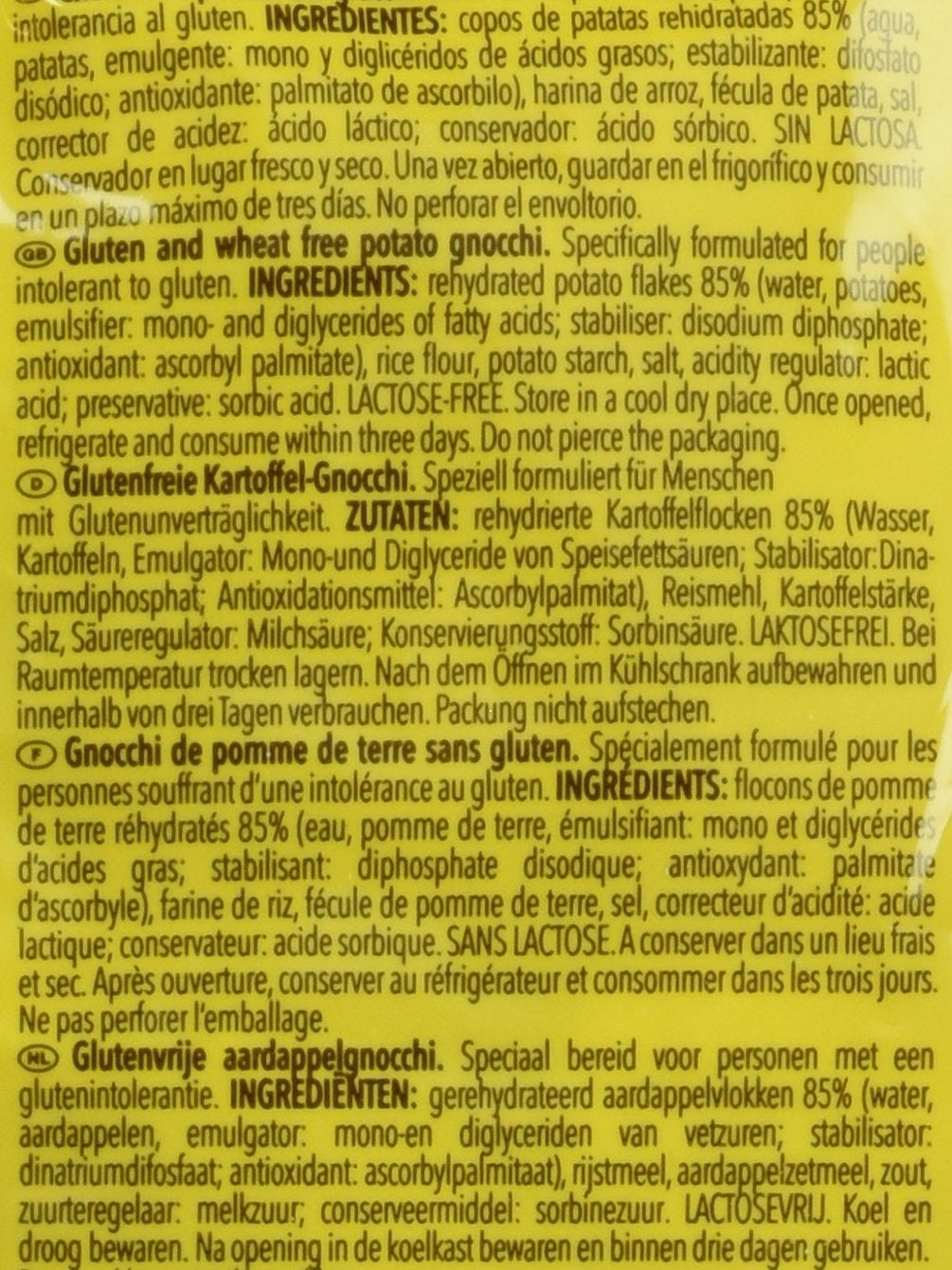 Glutenfri gnocchi, 300 g, pakke med 6 stk