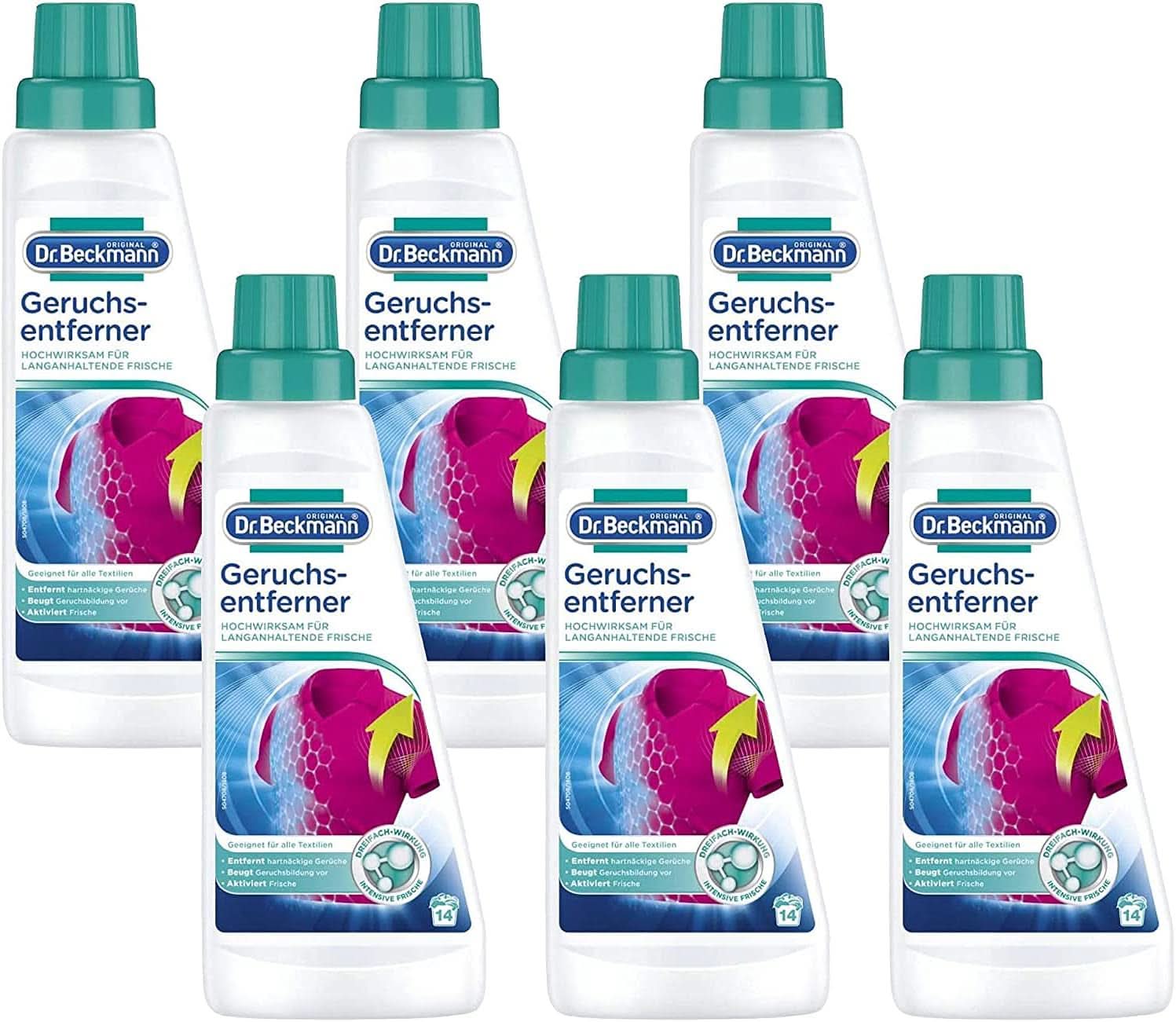 Dr Beckmann Lugtfjerner, Fjerner genstridige lugte fra dybe luv tæpper, 500ml Naty Shop 3 liter 6 x 500ml
