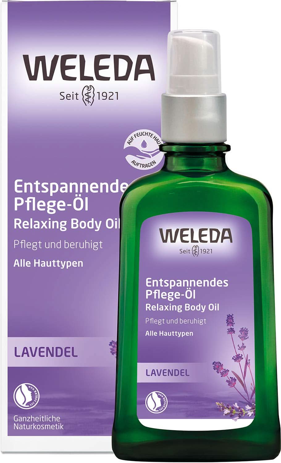 WELEDA Økologisk Lavendel Kropsolie, 100 ml Kosmetik og Skønhed Naty Shop