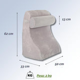Memory Foam læsepude | Ergonomisk rygpude og kile til seng, sofa og sofa | Ortopædisk støttepude til rygsmerter og spændinger