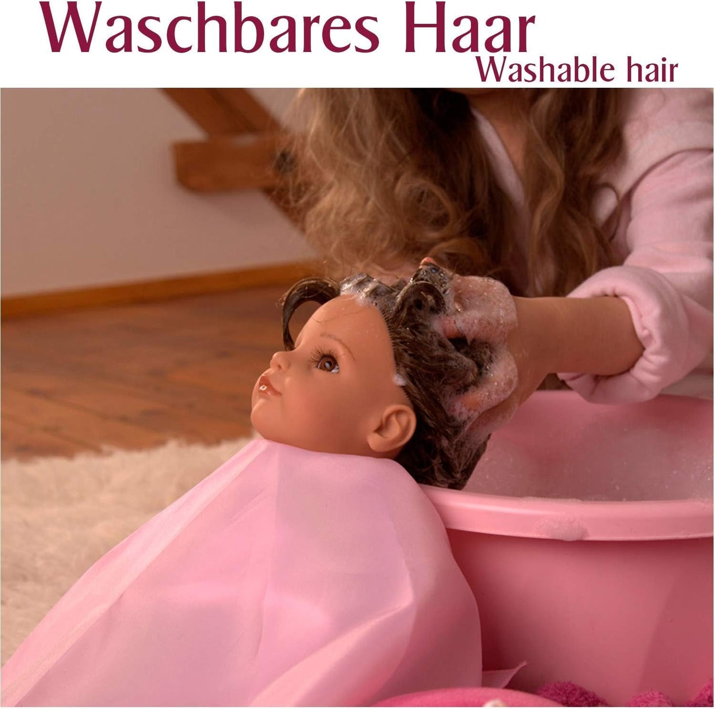Götz 2027100 Maxy Muffin Fashionisto dukke - 42 cm babydukke med søvnige brune øjne, brunt hår og blød krop - blød kropsdukke i et sæt med 8