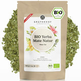 Økologisk Yerba Mate Tea Den originale 1 kg Loose Mate Tea Høj Koffein Uristet Lufttørret Lab Testet Mate Blade pakket i Tyskland Premium kvalitet Gräfenhof