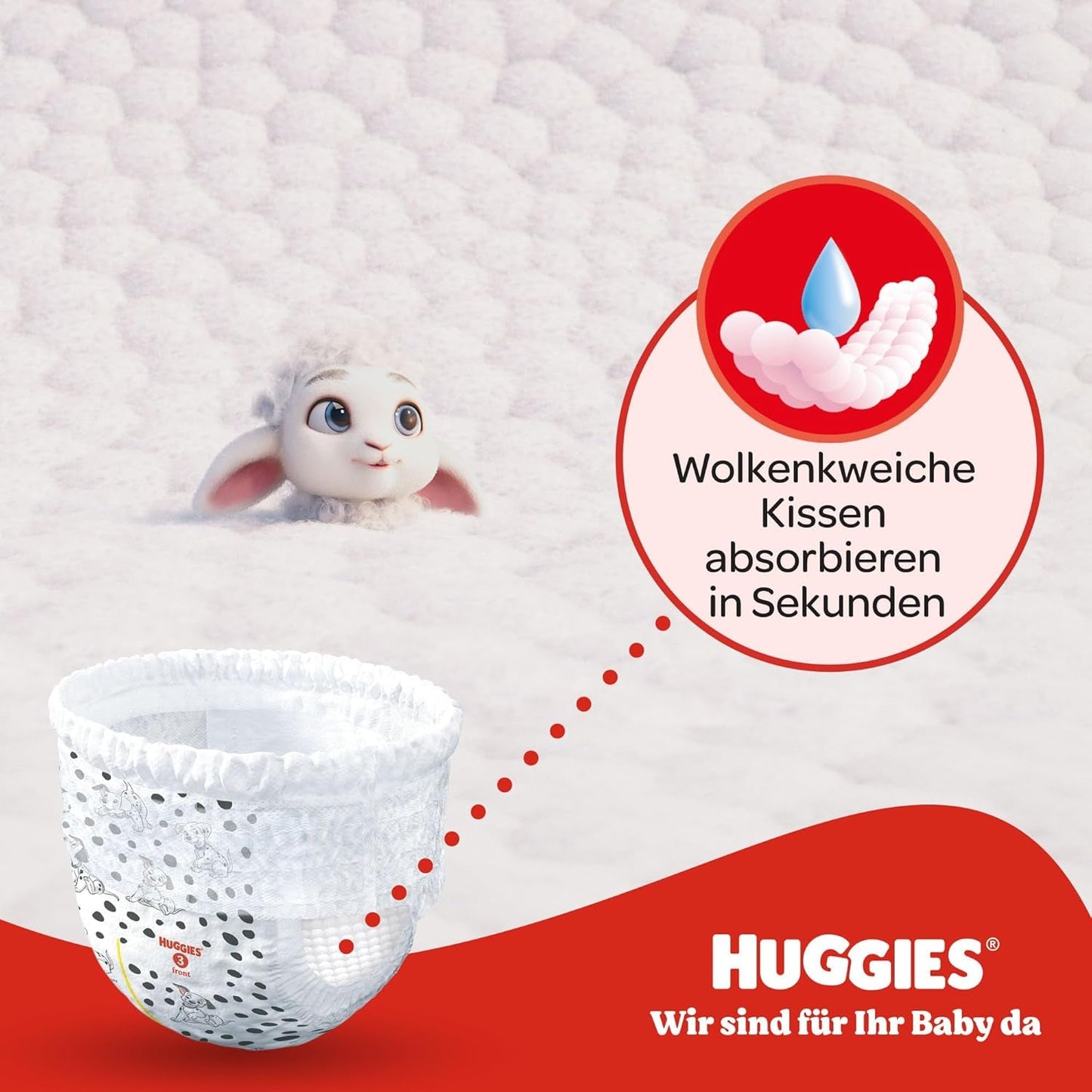 Huggies Little Movers Disney-bukser, størrelse 4, 120 tal (4x30), månedlig æske