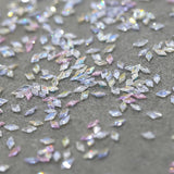 50 stk. Små Zirconia Rhombus Glitter Nail Stones Nøgleringe Blandede farver Mousserende Rhinestones Nail Charms Mini Rhombus Nail Crystals Diamantnegle Rhinestones Nail Charms Nail Accessories Nail Art