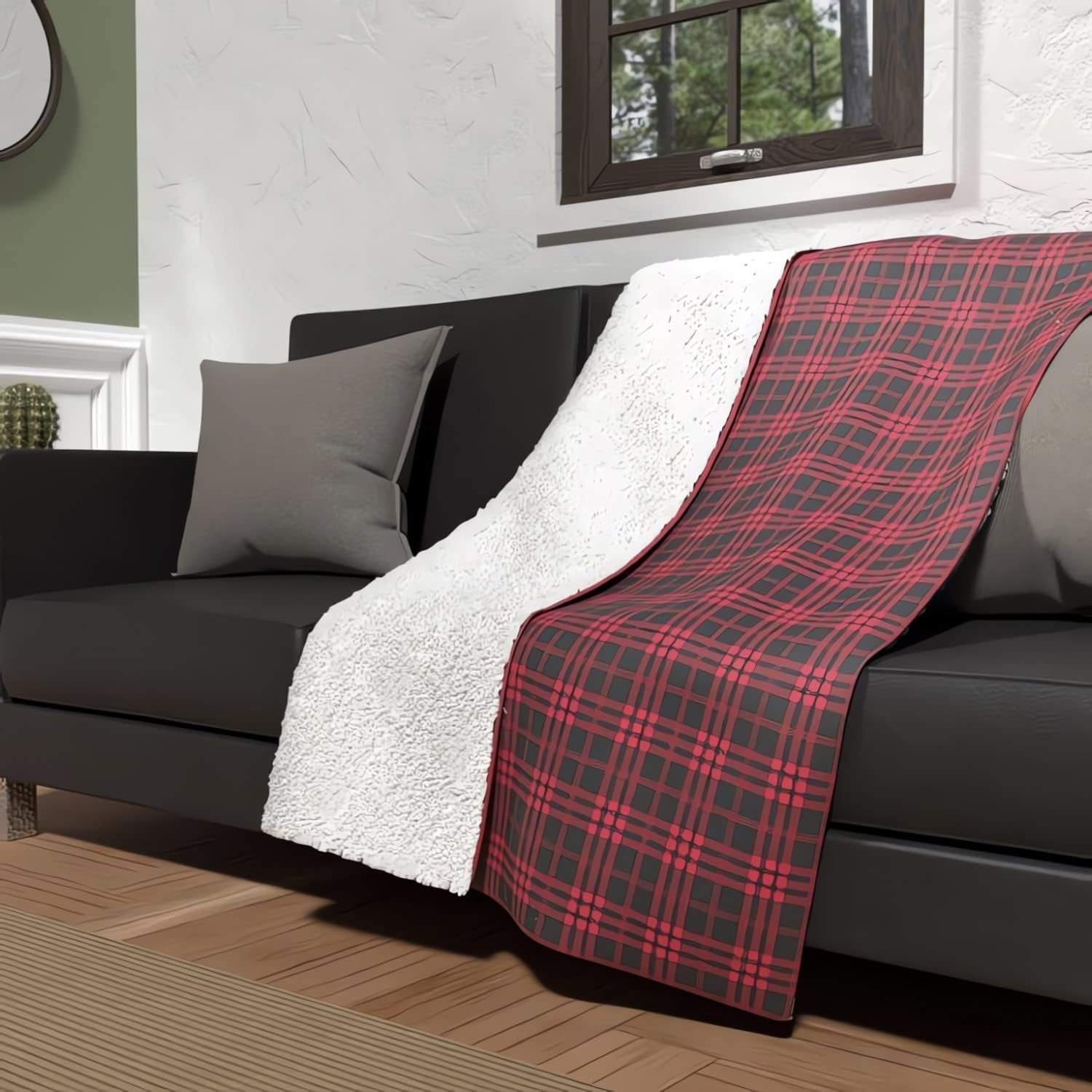 Soleil D'Ocre Plaid, Rød, 120 X 160 Cm Dyner og dyner Naty Shop Standardtitel