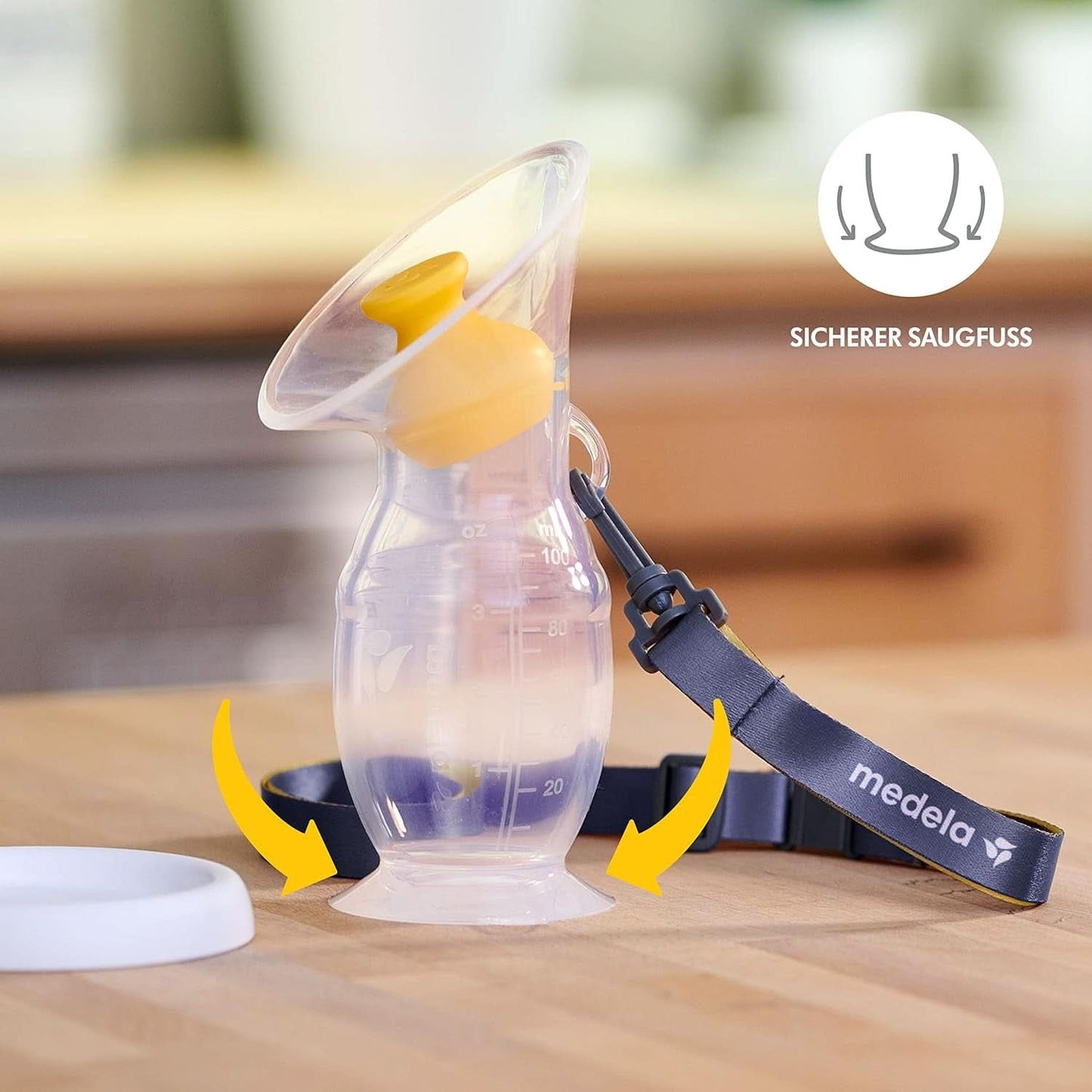 Medela Modermælkssamler lavet af silikone Mad og ammetilbehør Bebe Naty Shop
