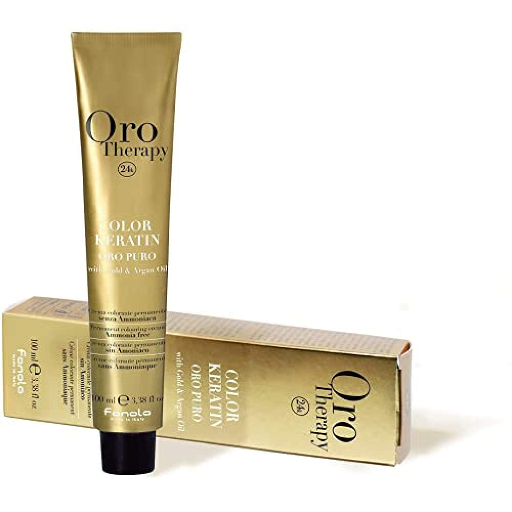 Fanola Oro Therapy Color Keratin 5,0 100ml Hårfarve Naty Shop 8,31 Lys blond sand
