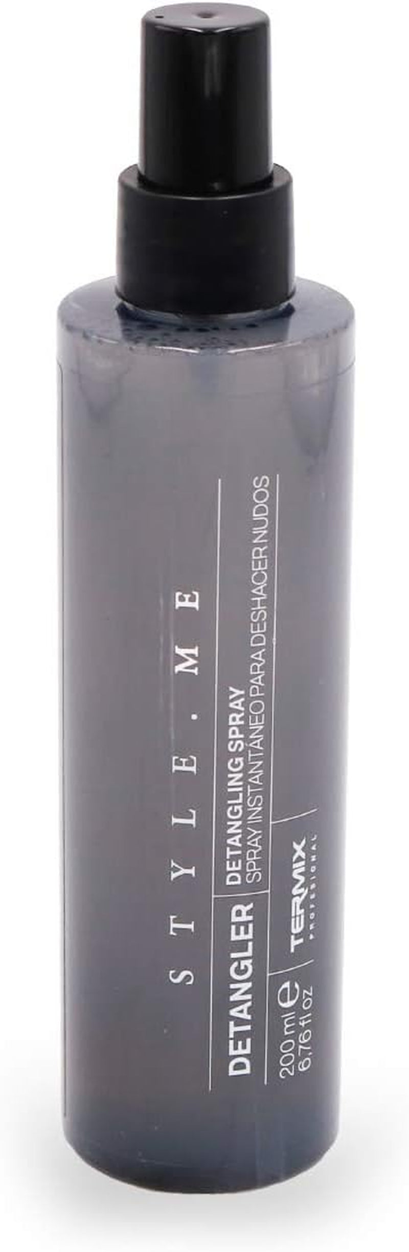 Style.Me detangling spray Produkt til at affiltrere hår. Øjeblikkelig detfiltrerende produkt fra Termix. Formel beriget med ricinusolie. Size: 200 ml. Hår dettangling produkter Naty Shop Standard titel