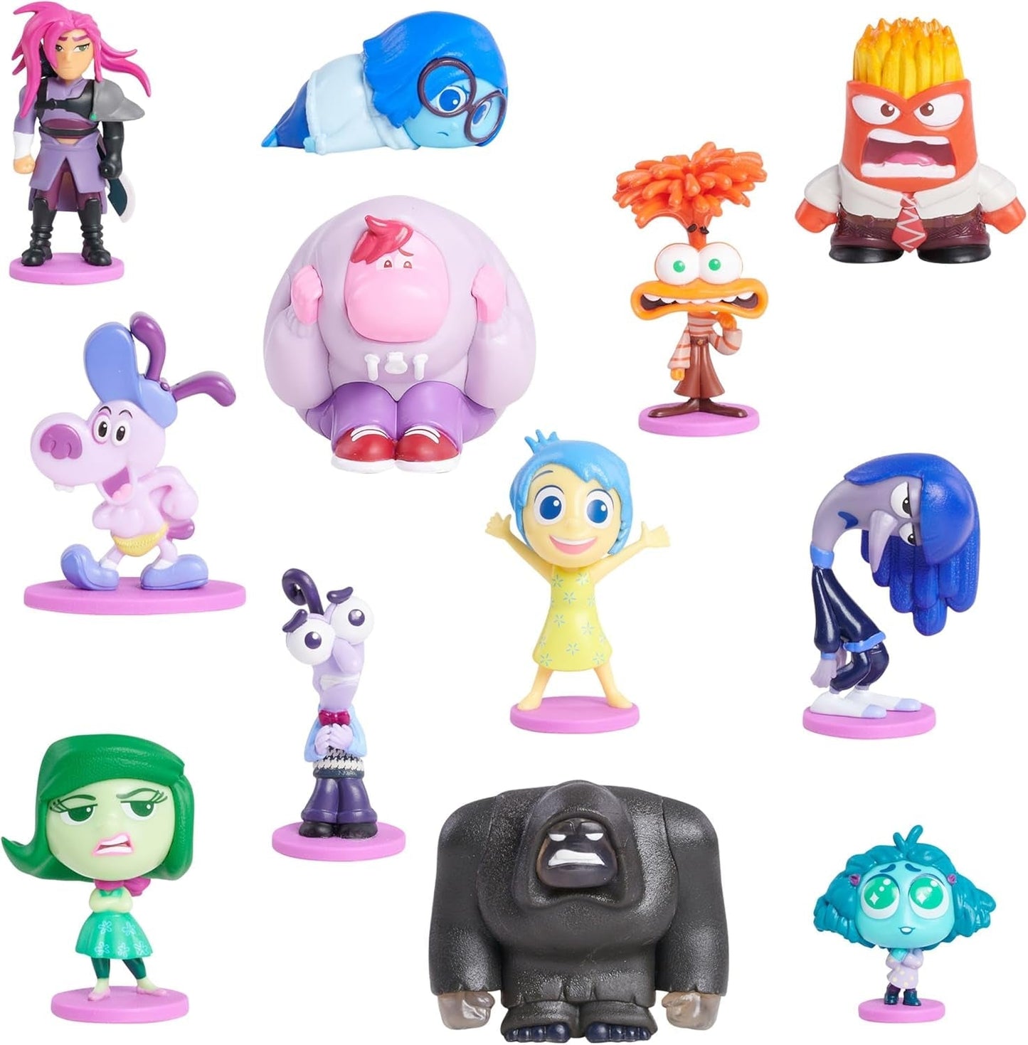 Bare leg Disney og Pixar indefra og ud 2 minifigurer Samlerfigurer 2,5 cm til 6,4 cm Højde Legetøj til børn fra 3 år og opefter Actionfigurer Naty Shop