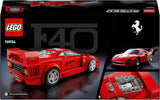LEGO Speed Champions Ferrari F40 Super Sports Car, Legesæt med bygbar legetøjsbil og minifigurdriver, Samling byggesæt til børn, gave til drenge og piger 76934 Byggesæt Besuche den LEGO-Store