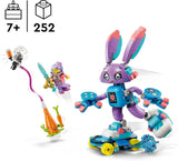 LEGO Dreamzzz Izzie og Bunchurro Spillekaninen, legetøj til børn fra 7+, 2-i-1 legesæt med helteminifigur og cyberling for en fantasifuld legeoplevelse 71490 byggesæt Besuche den LEGO-Store