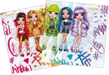 - Rainbow High komposterbare papirservietter (33 X 33 cm, dobbelt klud), 20 stykker, flerfarvet, 24070