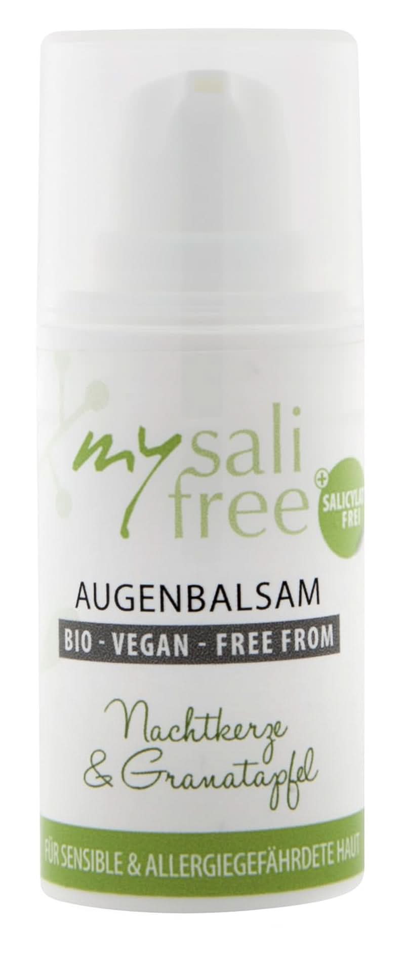 Mysalifree BIO EYE BALM, intensiv anti-rynke øjencreme til følsom hud, med granatæble og okker, 15 ml Cosmetics and Beauty Naty Shop