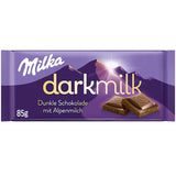 Milka Black Milk – Alpine sort chokolade med mælk og cremet nougatfyld – 85 g (pakke med 5)