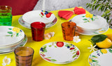 Excelsa Lemon servicesæt, 18 dele, porcelæn, hvid/citron