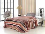 Trykt tæppe, stort volumen, 100 % polyester, 450 G/M², blødt, til efterår/vinter, Design Harmony N10, 170 X 240 Cm, Til 90/105 cm senge, Grå Naty Shop Dyner og dyner Pink 260X240Cm/180Cm Seng - 180Cm