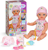 BABY Born Lena (Pige) - babydukke 36 cm - 7 funktioner inklusive tilbehør og madras - Fungerer helt uden batterier - Velegnet til små børn fra 1 år