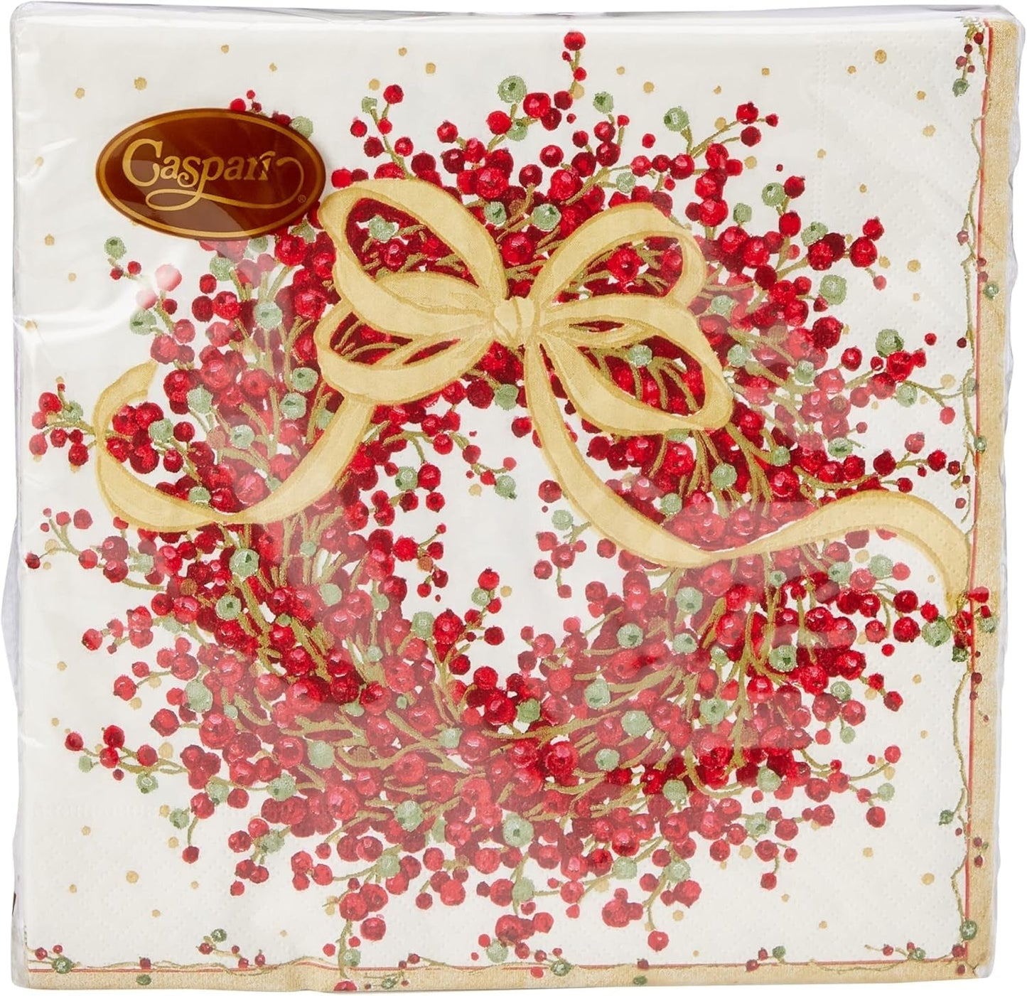 8070C trelags papirservietter, 20 stykker, 25 x 25 cm, peberbær