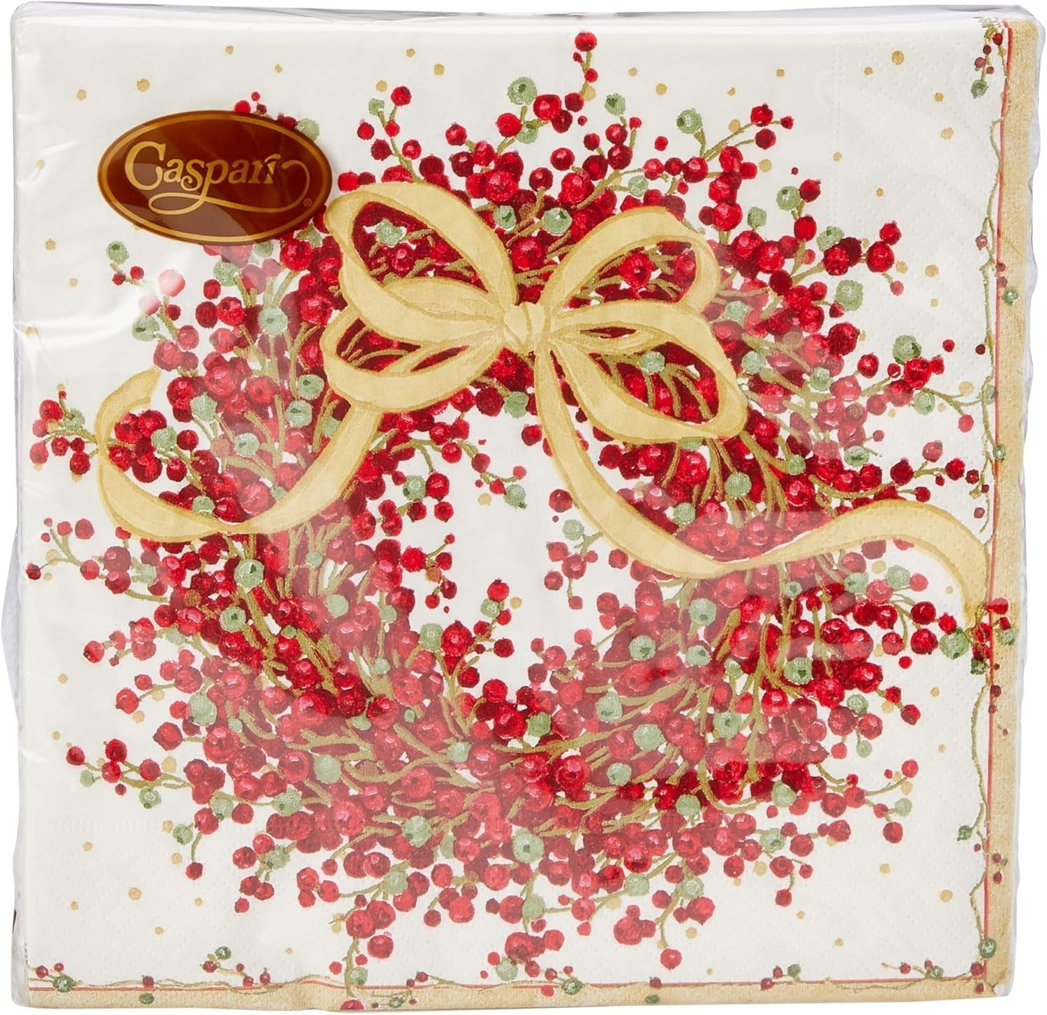 8070C trelags papirservietter, 20 stykker, 25 x 25 cm, peberbær