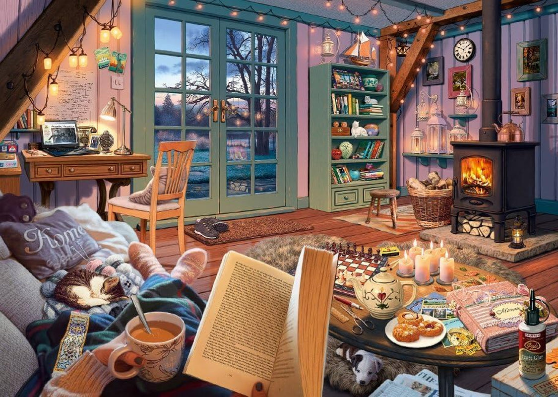 Schmidt Spiele 59655 I sommerhuset, 1000 brikker Hemmeligt puslespil Puslespil Naty Shop
