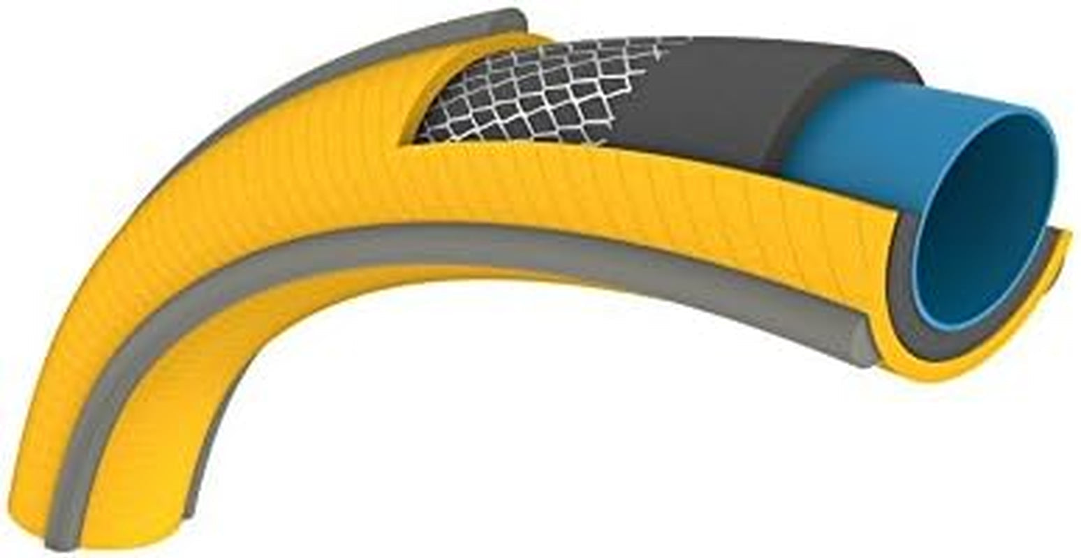 HOZELOCK - Tricoflex Ultraflex Slange Ø 12,5 mm (1/2") 20 M: Fleksibel haveslange, vejrbestandig, vrid- og bøjningsbestandig, lavet af 40 % genanvendt PVC [117002], gul