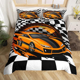 Jungen Cartoon Auto Sengetøj Sæt 135X200,Kinder Bau Fahrzeuge Tröster Abdeckung Für Kind Kleinkind Teens,Dinosaurier Bettbezug,Traktor Maschinerie Bagger Bettdecke Abdeckung,Lkw Autos Bedtuchen Naty Shop Multi 12 135*200+80*80*
