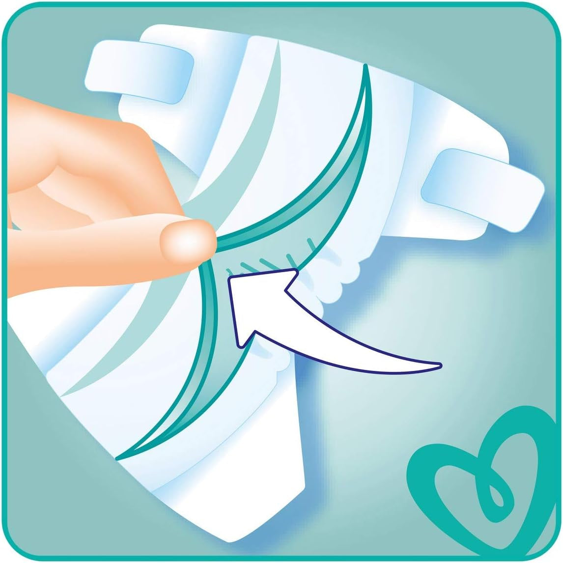 Bleer Pampers 81657566 Baby-Dry Bukser, hvide