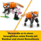 LEGO 31129 Creator Majestic Tiger, Panda eller Fish 3-i-1 Dyrefigursæt Legetøj til børn Drenge og piger Dyrebyggelegetøjsbyggesæt Besuche den LEGO-Store