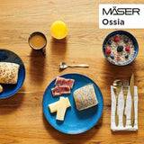 MÄSER morgenmadssæt, OSSIA keramik, kongeblå, blå