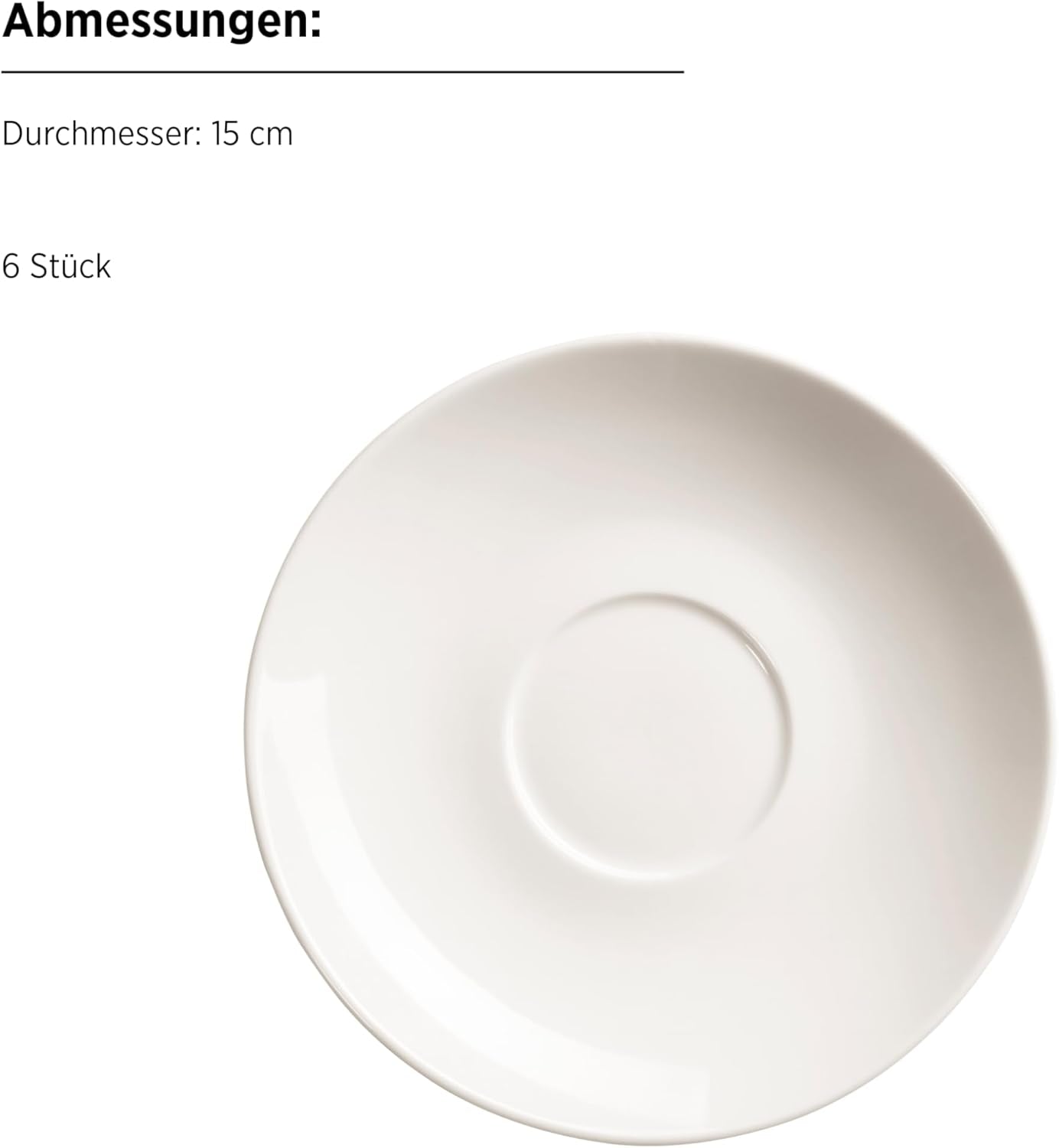 MÄSER 934105 Belmira-serien, klassisk kaffesæt til 6, 18-delt kaffesæt, Tidløst, Elegant, Delikat, Porcelæn, Hvid