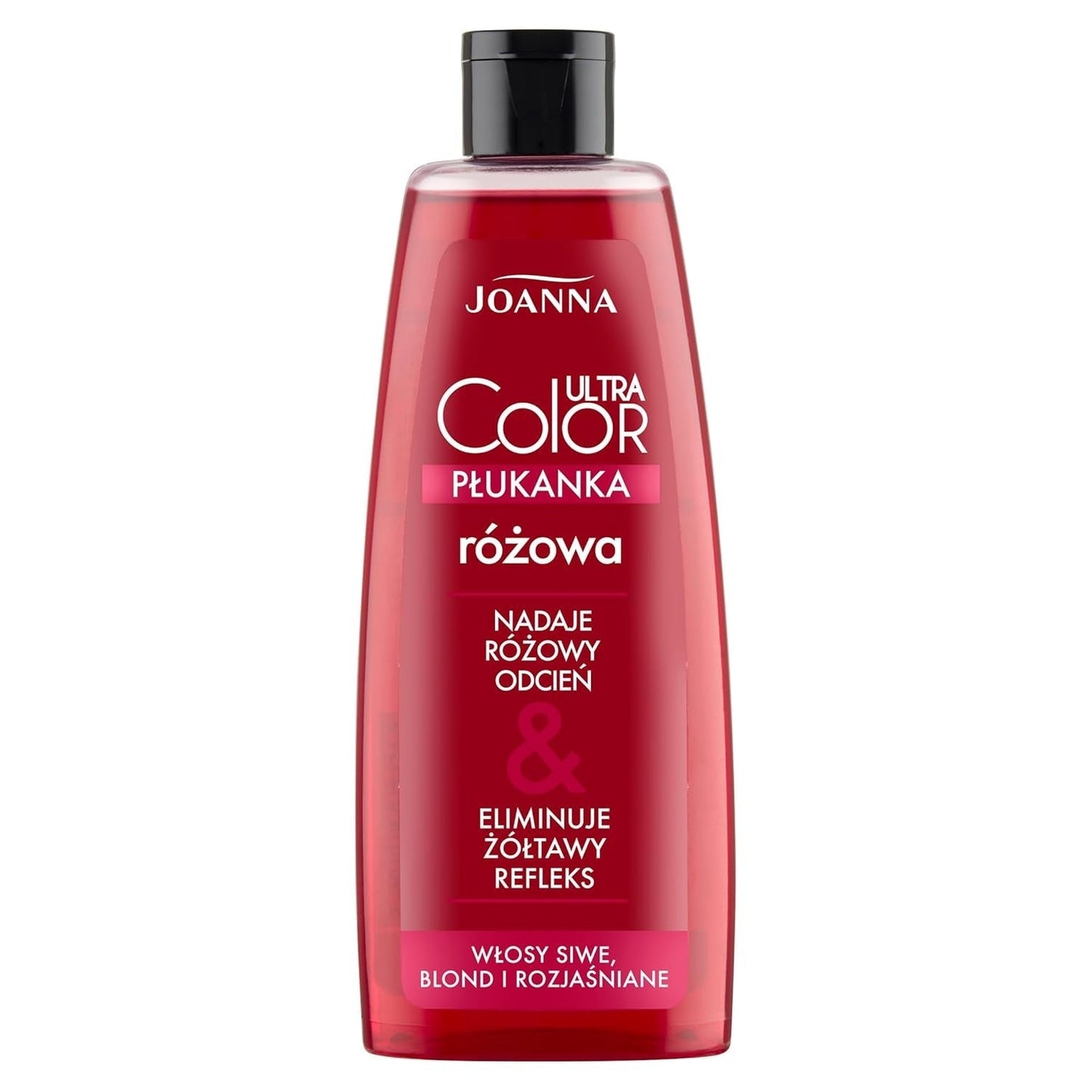Joanna Ultra Color - Pink farvebalsam til blondt og lyst hår - Pastelrosa - Naturlig glans - Fjerner den gule nuance fra gråblondt hår - Midlertidig effekt - 150 ml Hårfarve Naty Shop