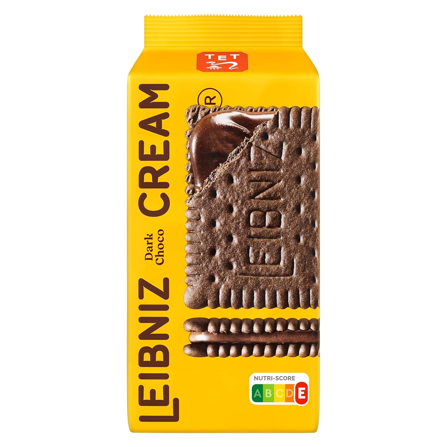 Sprøde småkager med kakao og mørk chokoladecreme, pakke med 14, til opbevaring eller salg (14 x 190 g)